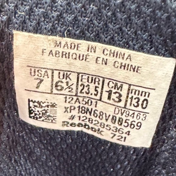 Reebok Blue Sneakers with Velcro Straps and Gum Soles Size 7 Infant - Picture 10 of 10